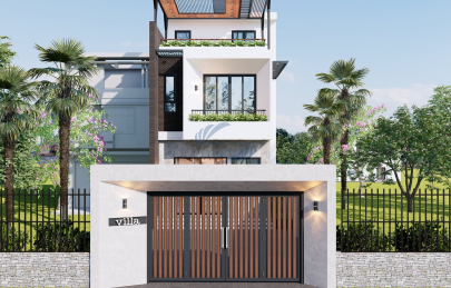 Thiết kế thi công nhà phố hiện đại - Mê Linh, Vĩnh Phúc